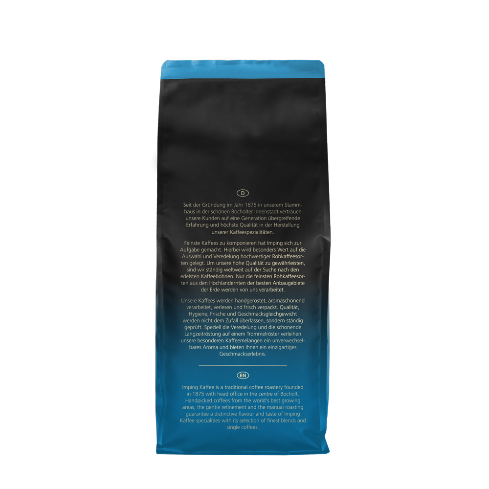 Kaffeetüte Rückseite
