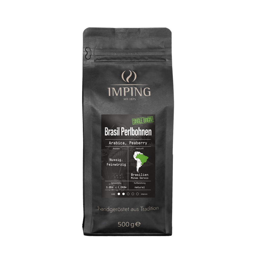 Brasil Perlbohne SIngle Origin Kaffee 500 g