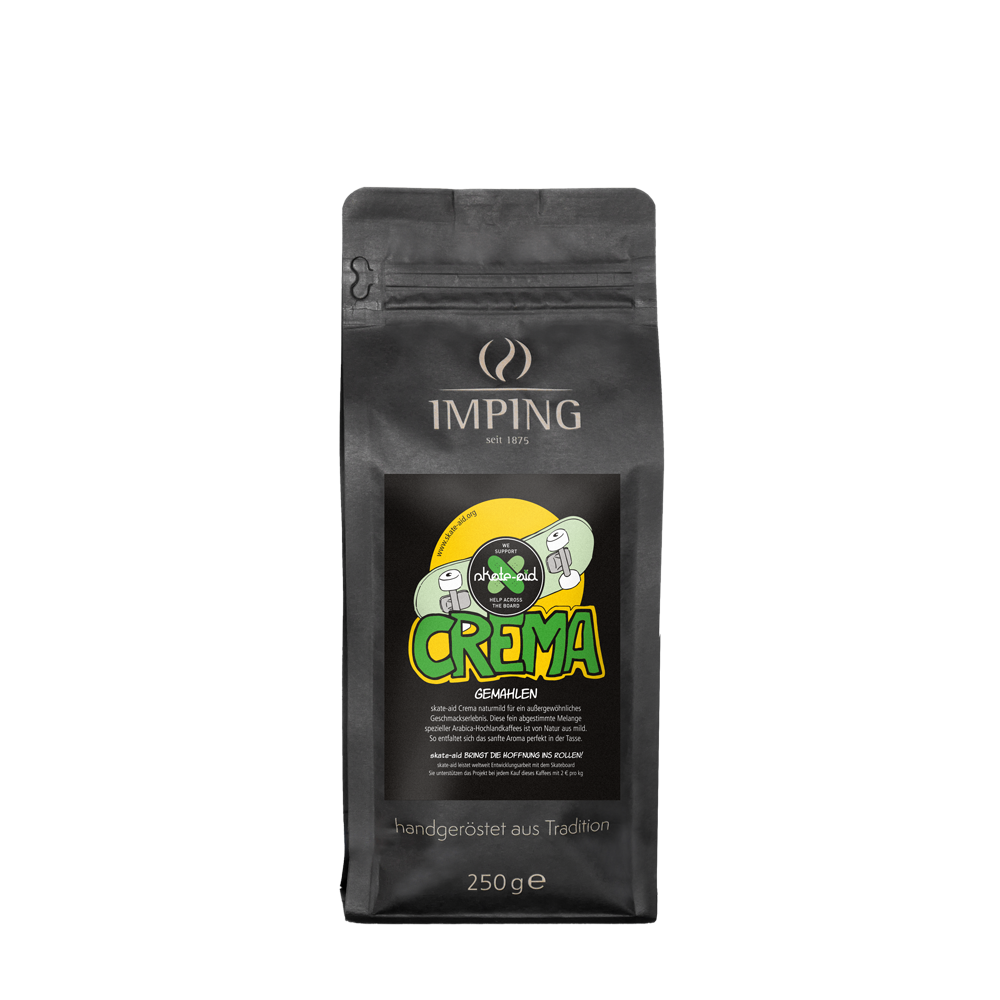 Crema Kaffee gemahlen